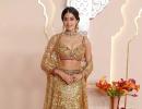 Janhvi Goes Golden For The Wedding