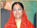 'Raje's positive message shows she will quit'