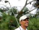 Fun and golf on Obama's holiday