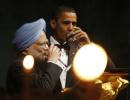 Pix: Obama throws a party for Dr Singh