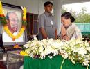 Pix: PM, Sonia, Rahul pay homage to YSR 