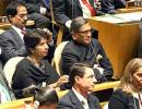  Spotted: Indian delegation at UN, looking sombre 