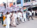 Images: 16 days later, Congress leaders on Reddys' turf