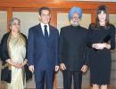 PIX: Dr Singh's dinner diplomacy with Sarkozy