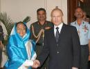 Vladimir Putin has a hectic day in New Delhi