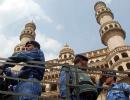 Images: Hyderabad tense, Class X exams postponed 