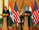 Obama stays away from 'K-word', PM doesn't