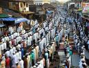 Piety, brotherhood mark Eid; Protests in Kashmir