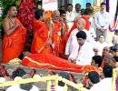 Piety marks Sathya Sai Baba's last rites