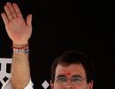 Gujarat development model is a toffee model, says Rahul