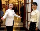 Sister act: Clinton-Suu Kyi talk democracy, books and more