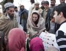 Angelina Jolie meets refugees in Afghanistan