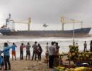 Efforts to salvage ship stranded near Mumbai fails