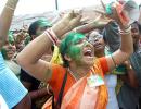 PIX: Celebrations break out outside Mamata's home