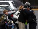 PIX: Students return to school after Connecticut shooting