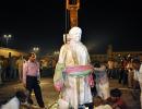 PICS: Mayawati's statue re-installed OVERNIGHT!