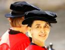 PIX: Oxford honours 'star shining in the east' Suu Kyi