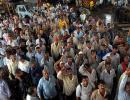 PHOTOS: Mill workers' protest HALTS Mumbai suburbs!