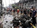 In PHOTOS: Deadly triple blasts rock south Thailand