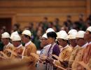 PHOTOS: Suu Kyi sworn in to Myanmar parliament