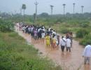 Pix: Heavy rains lash Andhra; 25 dead, 80,000 evacuated