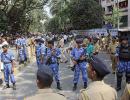 Pix: At Matoshree, Sainiks ask for 'Balasaheb's darshan'