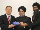 PIX: Ban Ki-moon launches Aakash 2 tablet at UN HQ