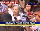 Drama at Kejriwal's press meet, woman confronts him