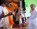 Exclusive! President Mukherjee celebrates Durga Puja