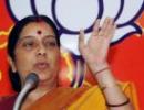 Gadkari being framed as Cong faces graft charges: Sushma