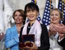 PICS: Suu Kyi receives Congressional gold medal