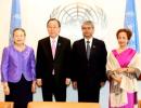 New Indian envoy to UN meets Ban Ki Moon