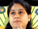 TRS to suspend MP Vijayashanthi for anti-party activities