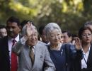 In PHOTOS: A cheerful Sunday with Japanese Emperor, Empress