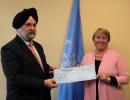 India donates $1 million to UN women's fund