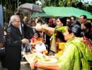 PIC: Pranab's nostalgic trip to in-laws' home in B'desh