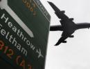 Plane on fire shuts down London's Heathrow airport