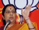 Swaraj slams PM's statement, praises NDA's performance