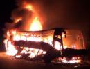 45 Volvo bus passengers perish in fire near Hyderabad