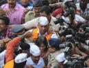 Posters at Varanasi railway station mock Kejriwal