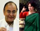 War of words: Jaitley hits backs at Priyanka