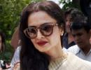 Pictures: Rekha makes 'guest' appearance in Rajya Sabha