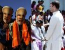 Rahul, Modi sweat it out to become aam aadmi's messiah