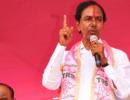 TRS chief meets Rahul, Pranab 'to thank them for Telangana'