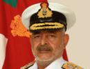 Ex-Navy chief's resignation treated as voluntary retirement