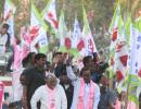 KCR returns to Hyderabad to a hero's welcome