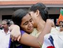 PHOTOS: Nurses reunite with families at Kochi airport