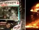 UPSC aspirants clash with police, burn vehicles in North Delhi