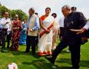 Photos: When the President played football