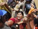 Badaun sisters' rape: Police fire water cannons at BJP protesters